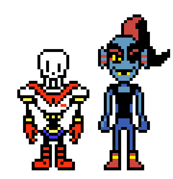 [9664c4] Papyrus and Undyne (Undertale)