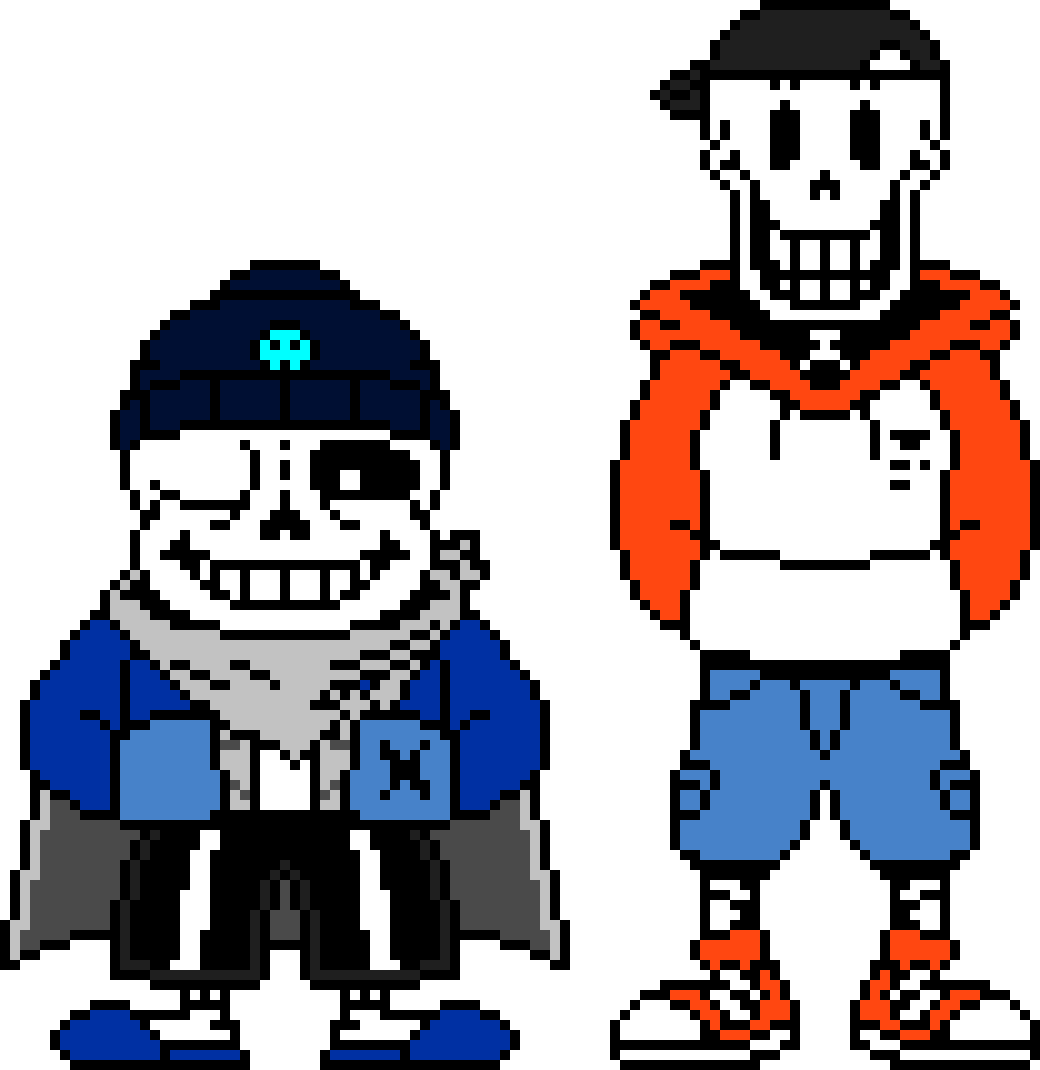 Tales Of A Swap Universe/Peter's Underswap Sans and Papyrus.