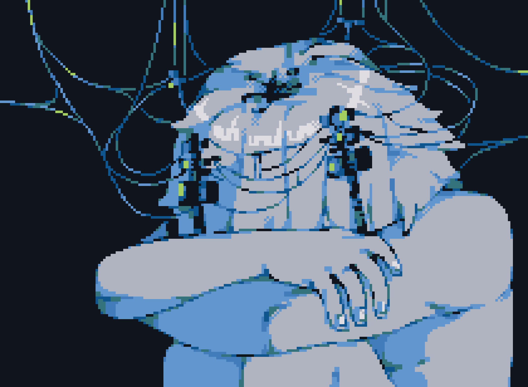 [8426a8] id js texture it to break up the solid color id show some skull if i were you too