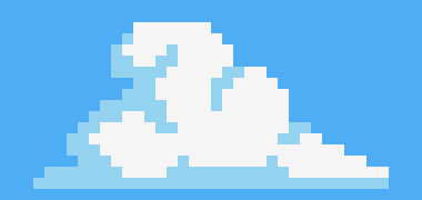 [9664c4] Clouds pixel art