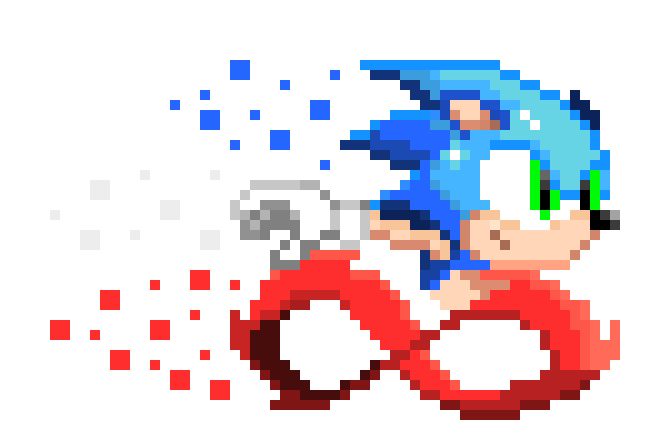 Modern sonic super peel out (pixels movie)