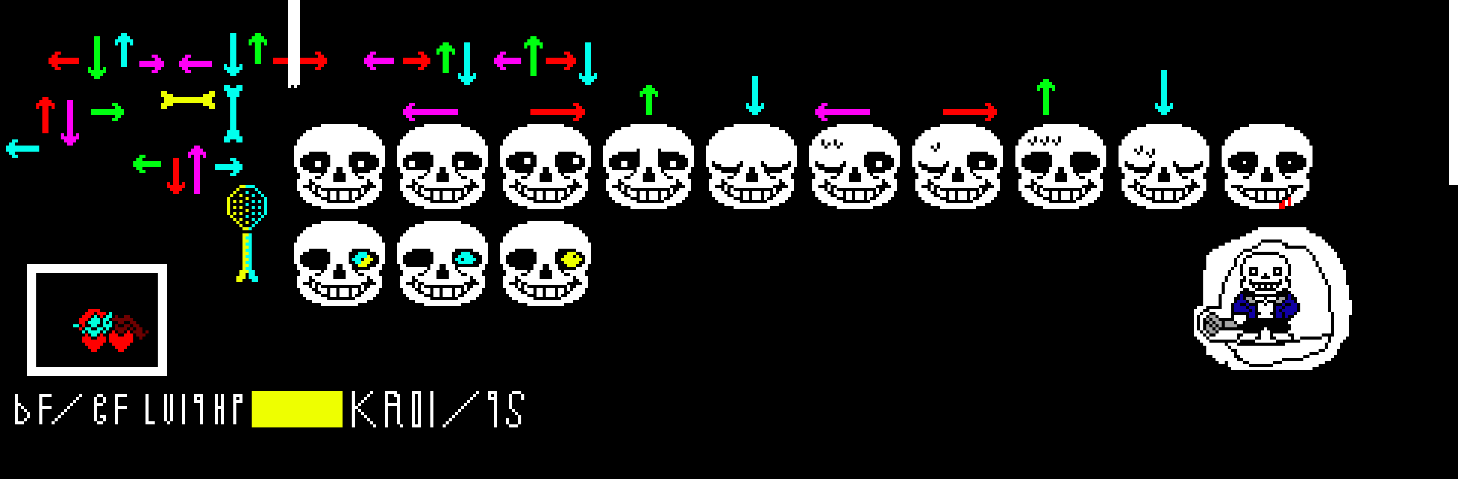 [e12ac7] Undertale Sans and Papyrus Battle Sprite.