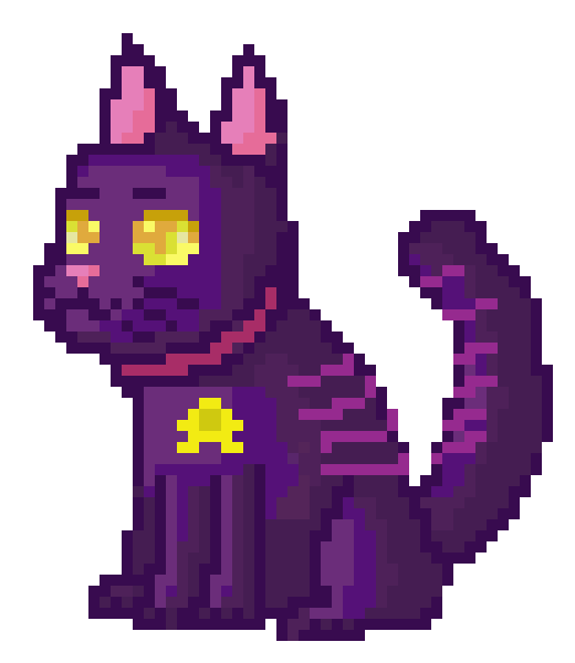 [7970ad] purple cat