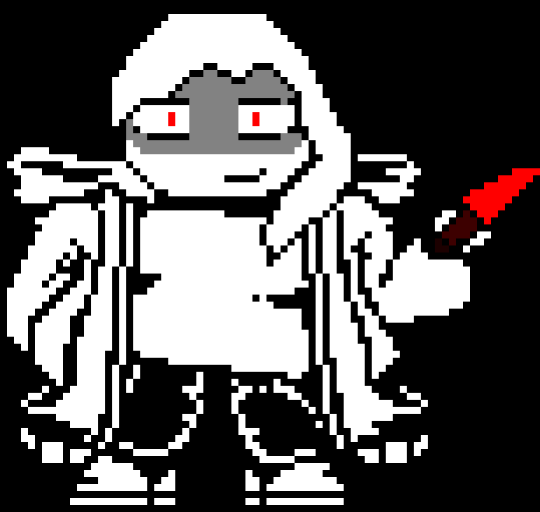 [7a0a81] *she blocks it with her knife, then slashes outline's arm. possibly cut off. then roundhouse kicks them to a tree.*