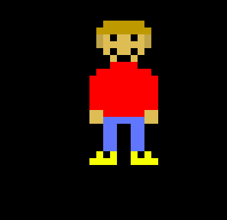 [0f5524] -sees Ez and runs over to him trying to get his attention- HEY! EZ! -He finally climbs onto his shoulder- EZ! ITS ME! TINY TIM! Whos this guy? -Tiny Tim