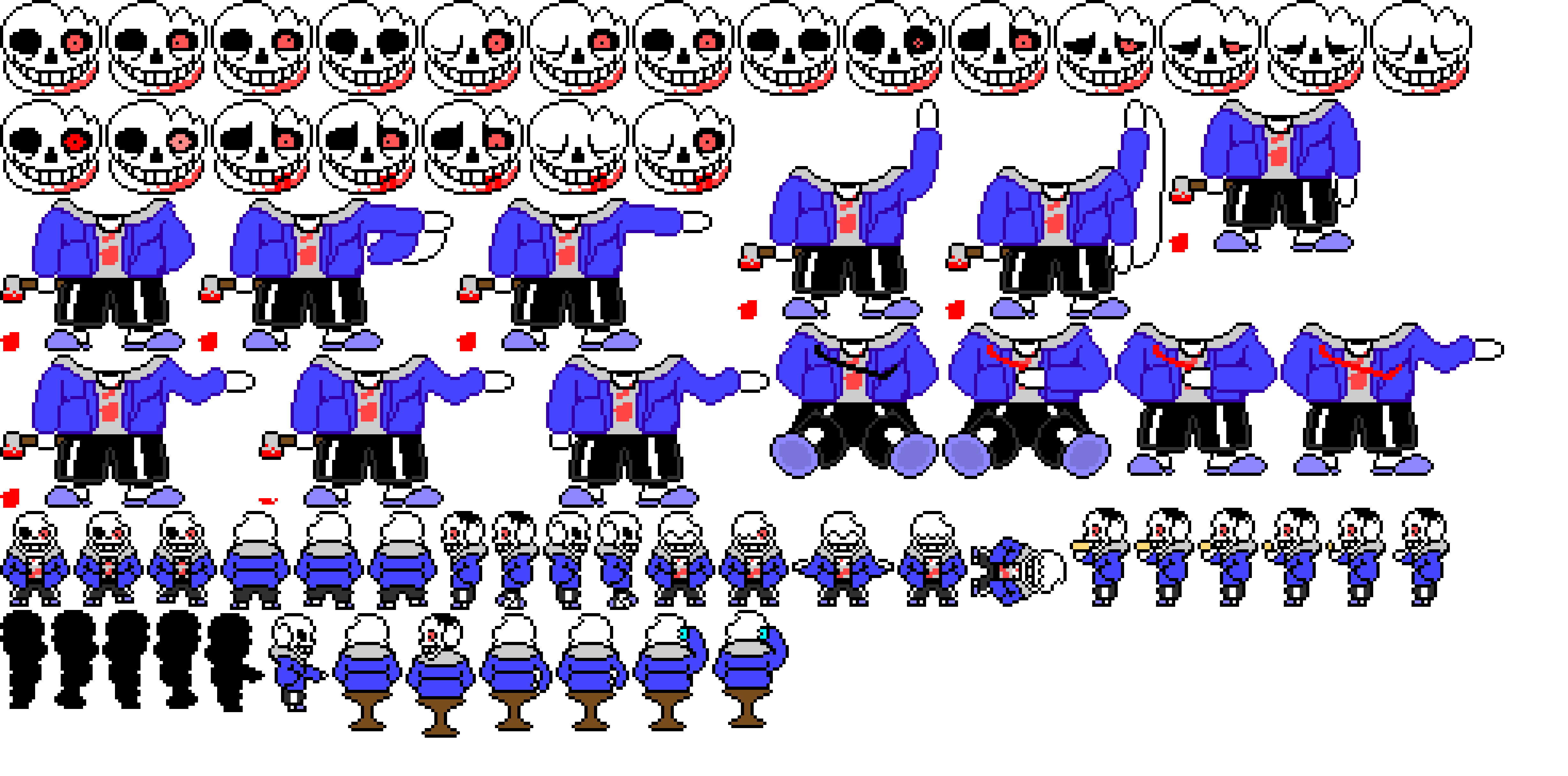 Horrortale Sans Sprite Sheet