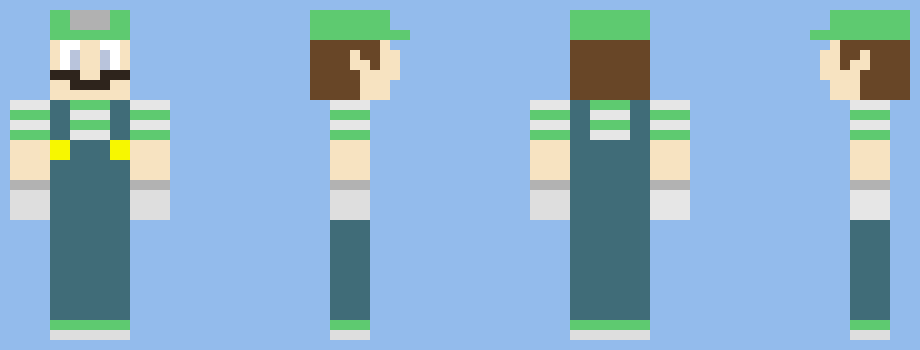[ce1f24] Minecraft Day Out Luigi Skin
