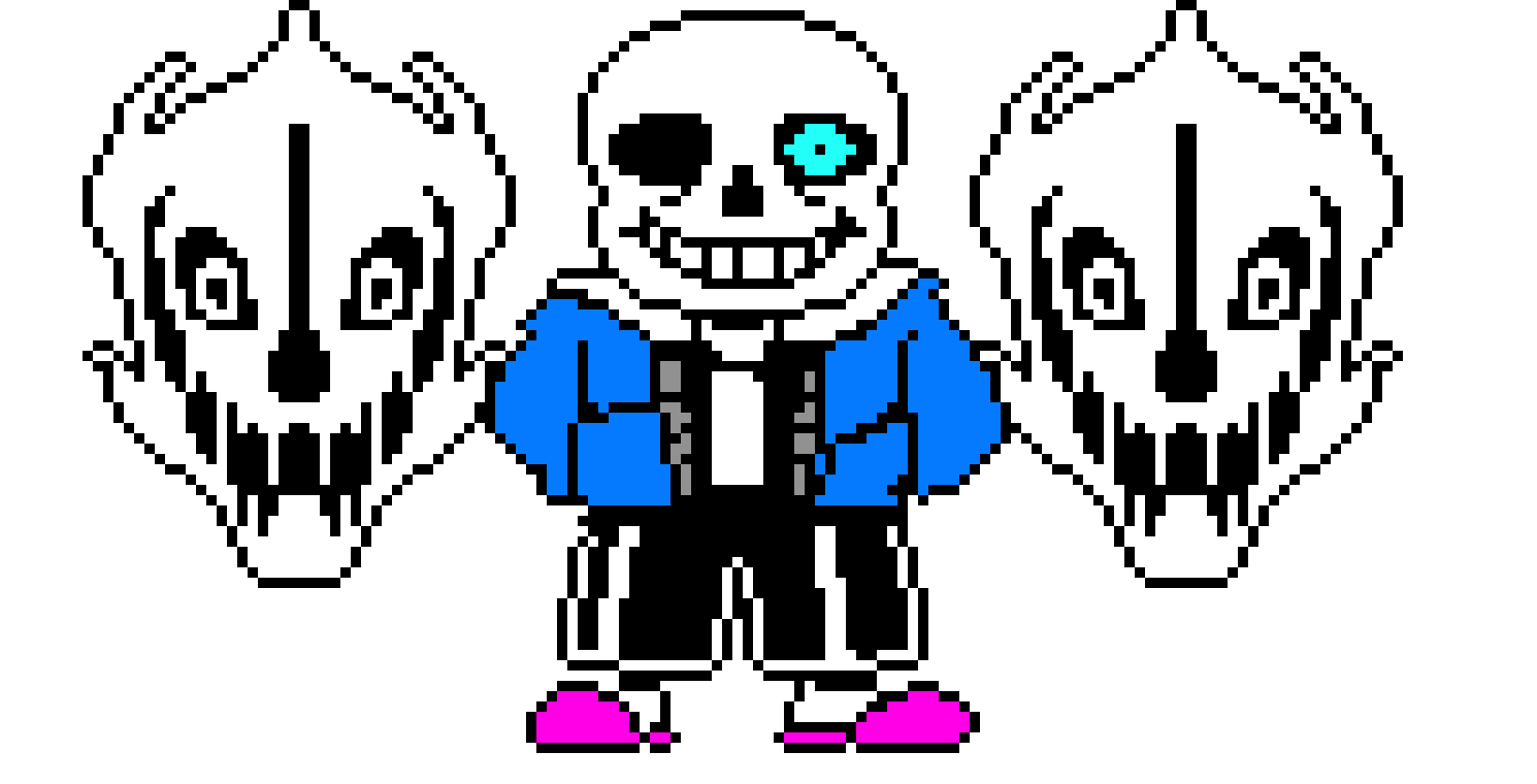 Sans With Gaster Blasters Sprite (FIXED!)