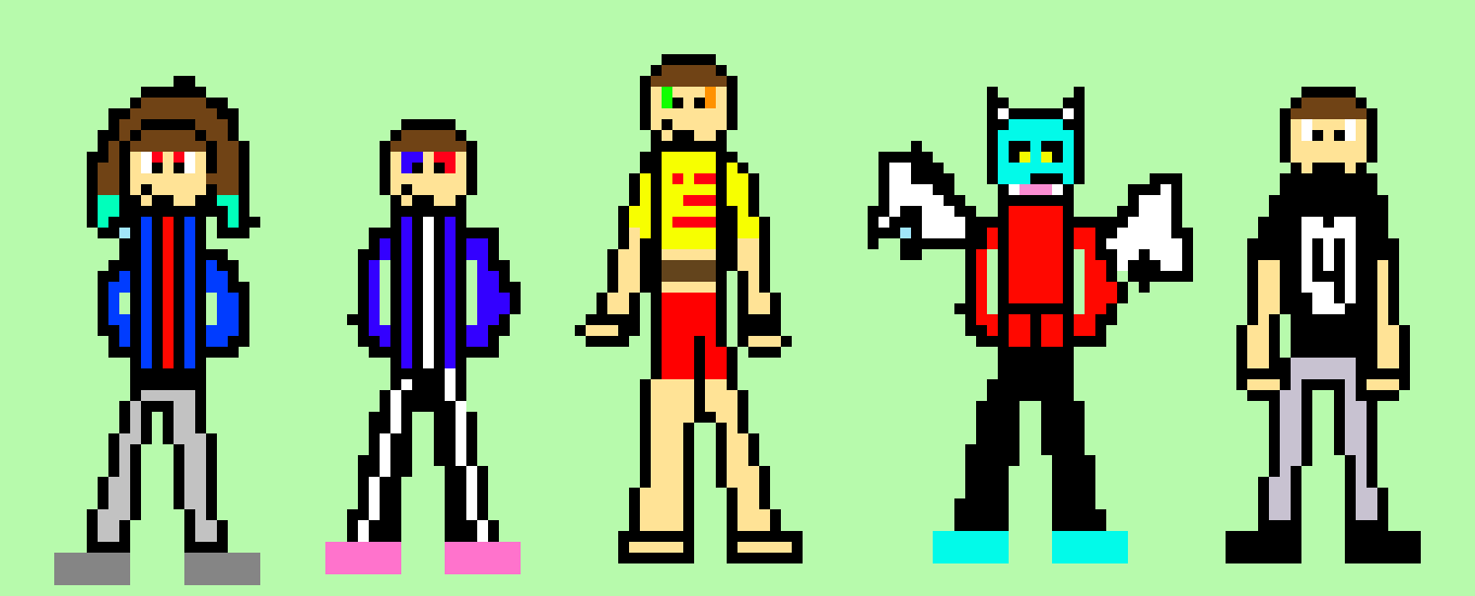 [9664c4] Mason Mosher,Jason Mosher,Undertale4,FoxFighter Jason,Amber Animations Pixel Versions