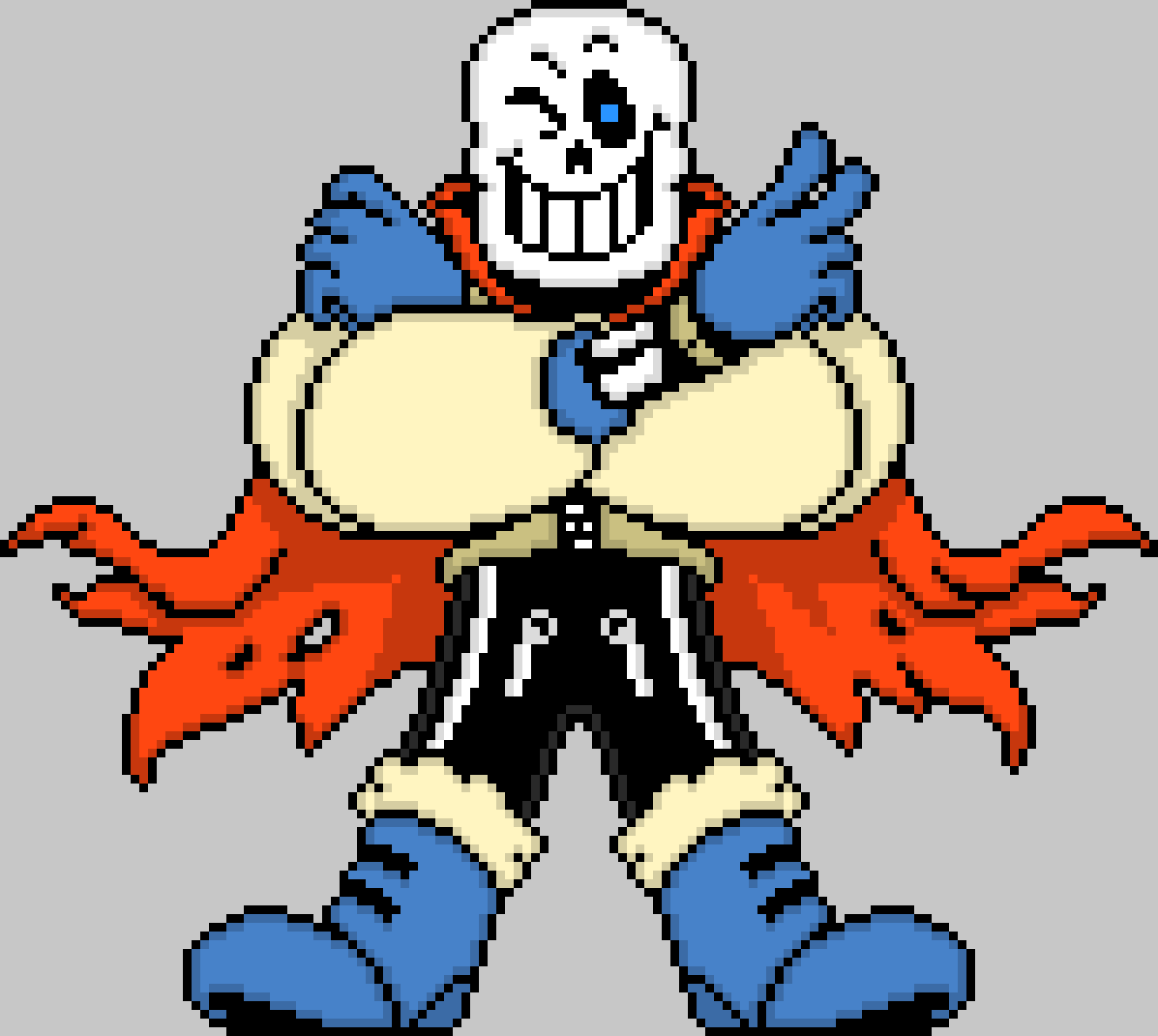 Comic Papyrus (Colored Battle Sprite)