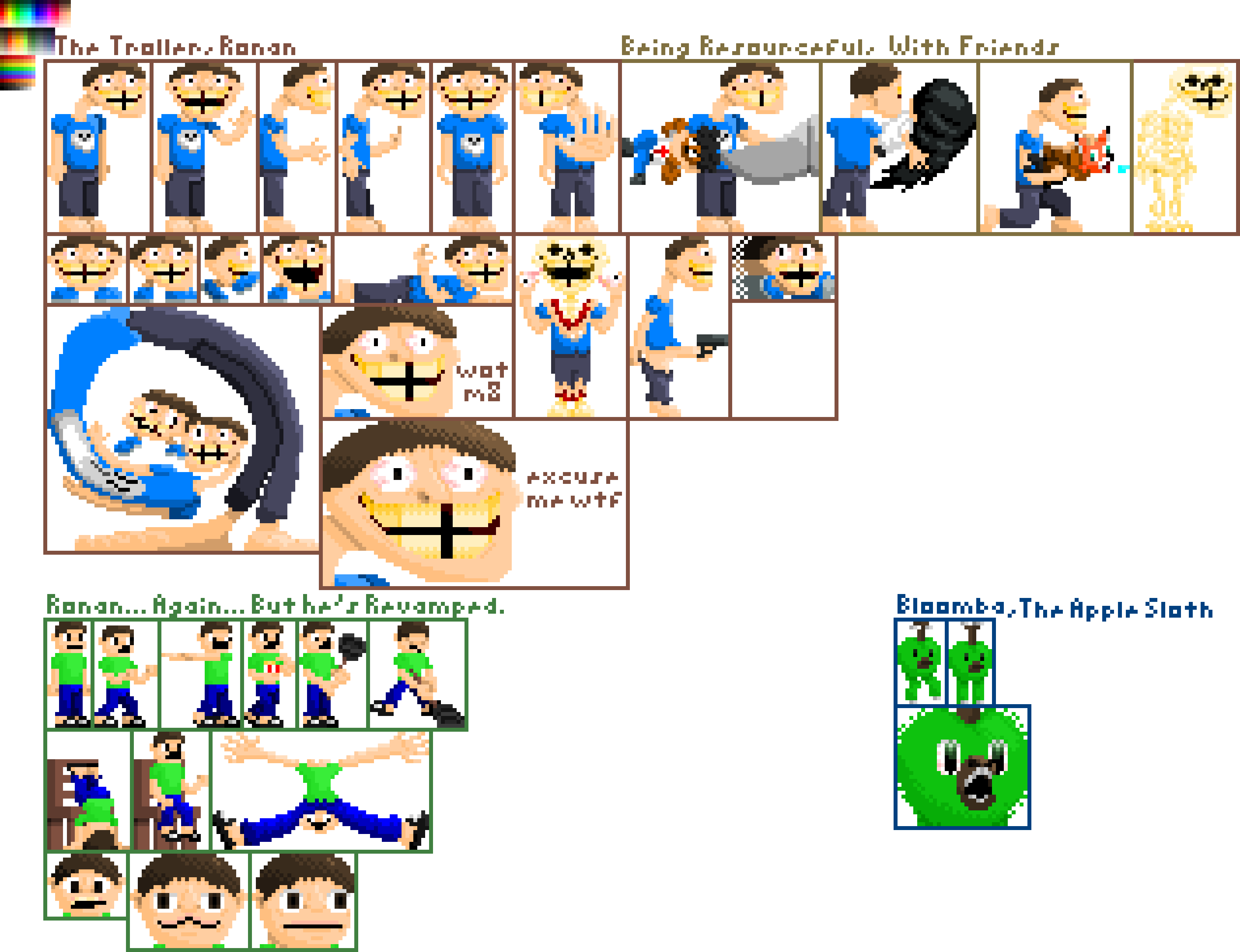 i have a big lack of the want to make more sprites.