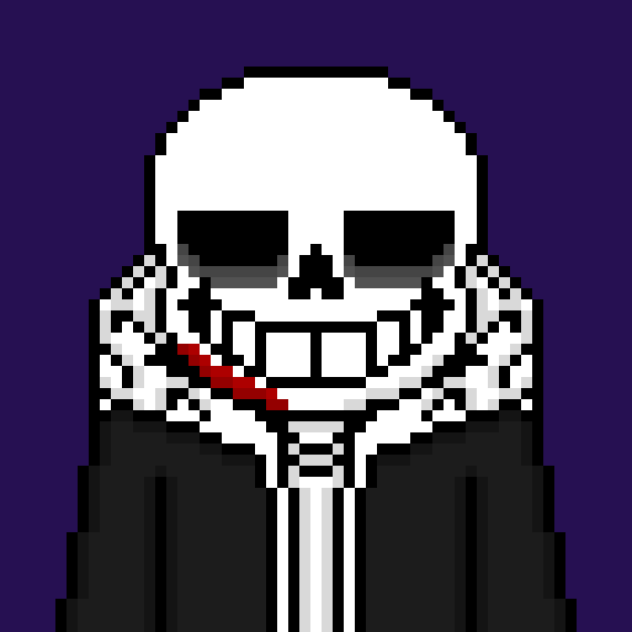 [b63bdb] *sees another innocent Sans and goes over to him, kicking him to the ground and stepping on his chest*