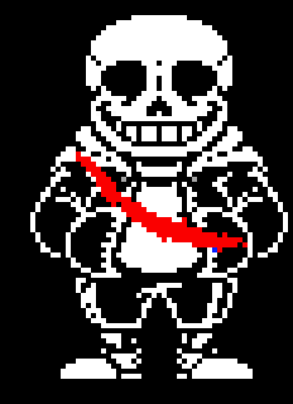 [c6437a] UNDERTALE BETRAYER PHAS - Sans colored sprite.