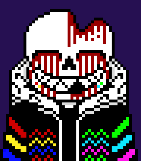 [7a4037] *turns around and starts crying blood at the sight of Terror* TERROR (he became shorter than Terror somehow, don't question it)