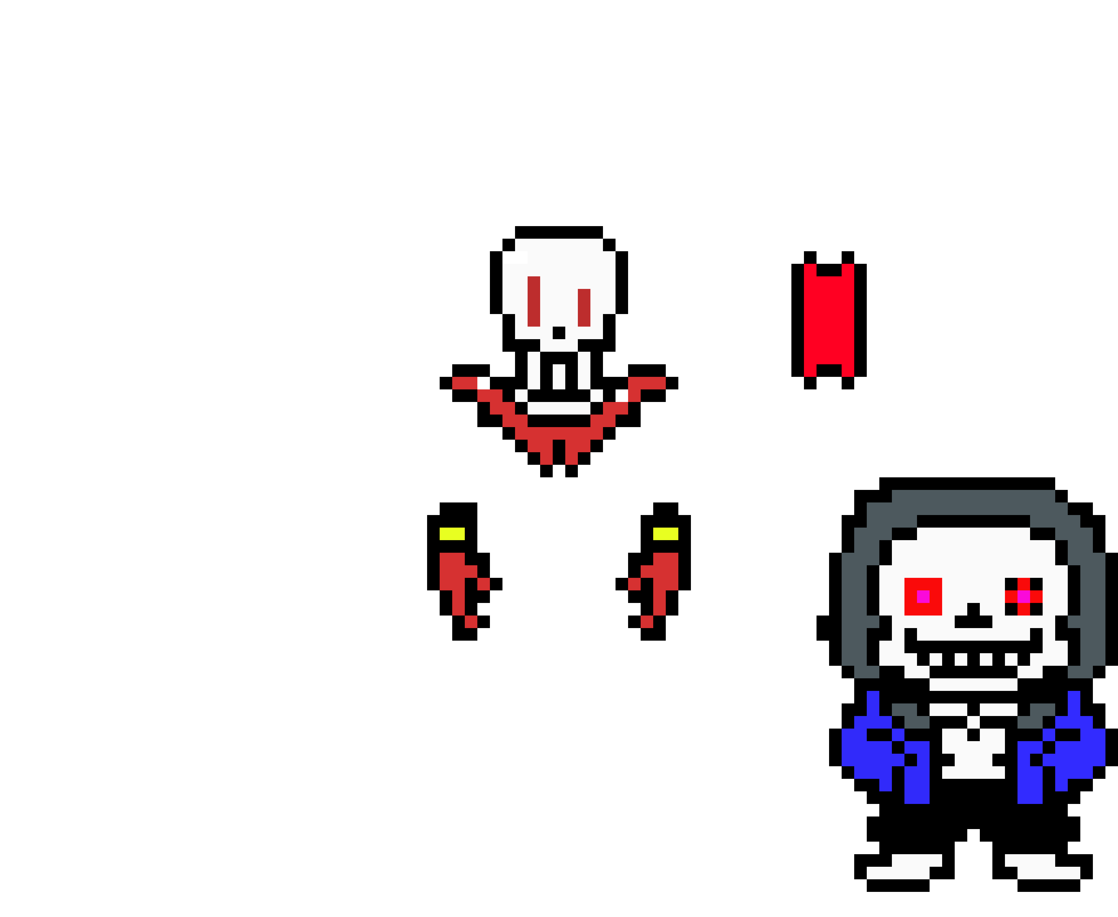 [9664c4] dusttale sans and papyrus sprites and creator
