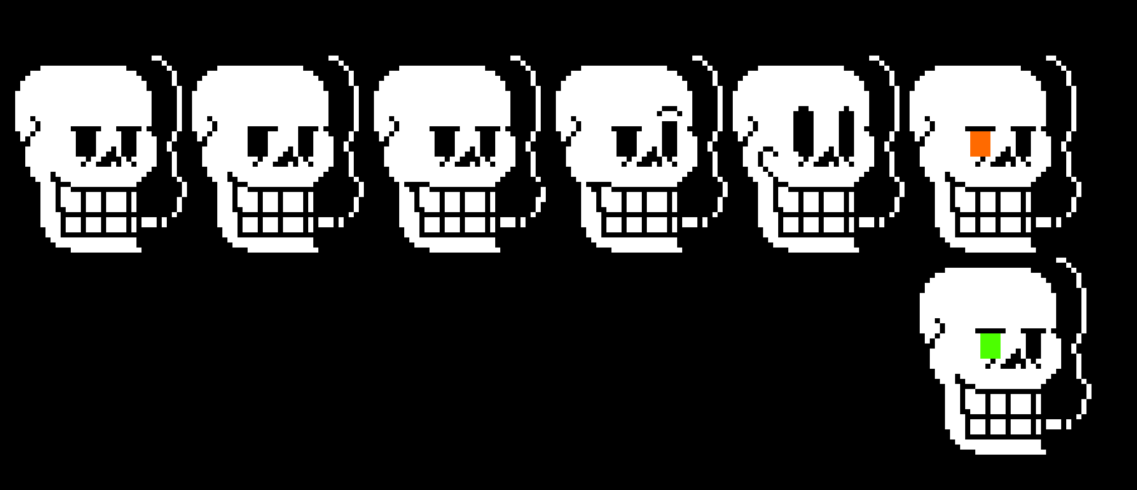 Underswap Papyrus Talk Sprite [King Squid Creation]