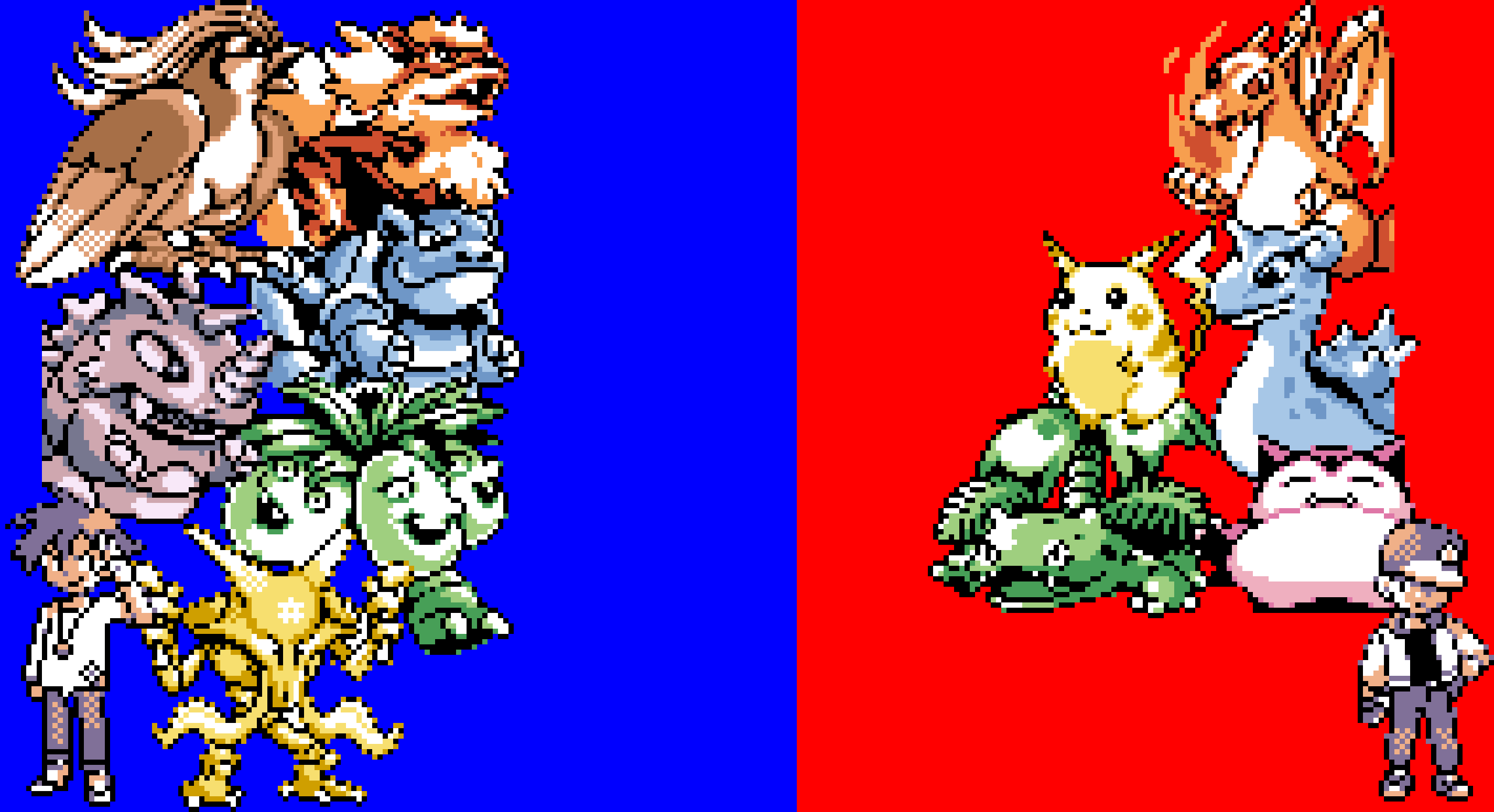 [5ab599] Pokemon Trainer Red and Trainer Blue