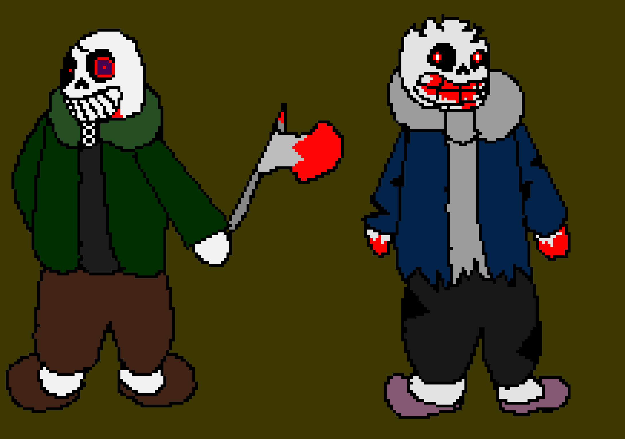 True Insanity ( InsanityTale sans vs Hard Mode Insanity Sans )