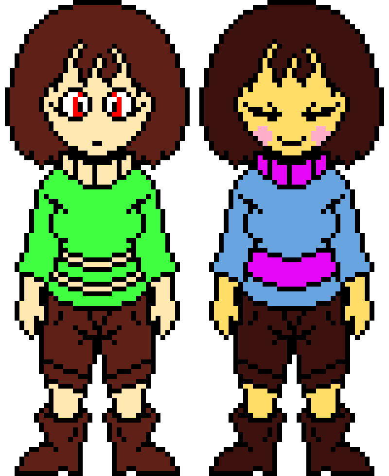 PeterPlay19 UnderSwap Chara and Frisk