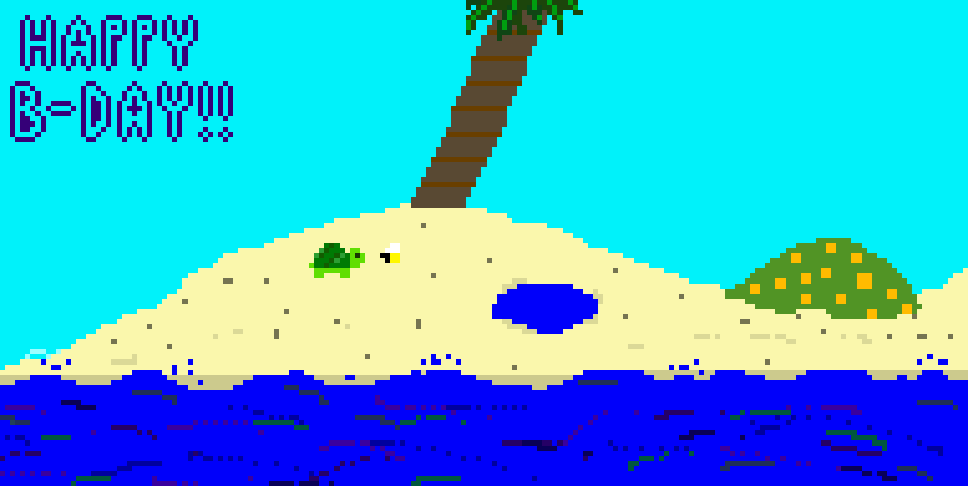 [9664c4] Turtle on an Island