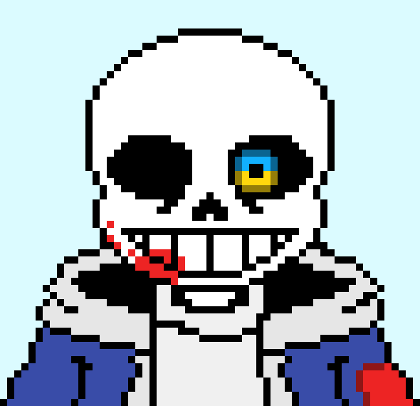 [b9de0d] *uses bones on insanity sans*..... - Sans.