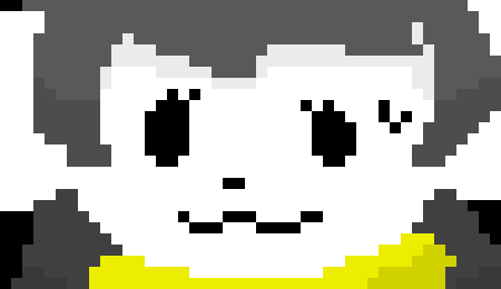 [a34ade] [The Temmie notices something on their nose.. they bap their face with their paw and it comes off, they then look over at Twilight and hands them a handfull of Temmie flakes] "Heer! dish will make yu stonger"