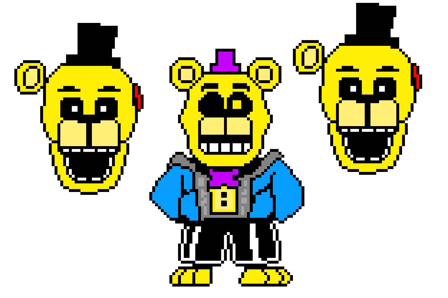 FNaFtale FredBear Genocide Colour