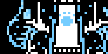 [71fafd] *Blizzard's body starts freezing, as well as the areas the knives are stabbing into him*