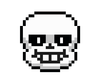 [b2b979] anyways making a sans sprites, since all my other sprites are all lost in time lol. haven't made a sans sprite in a WHILE. but i can start over, including my custom oc