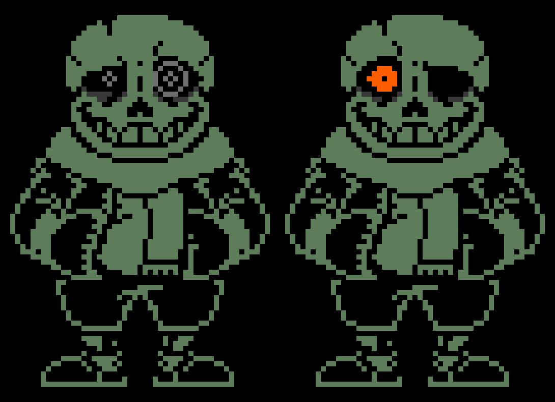 Undertale Unhinged Sans Battle Sprite