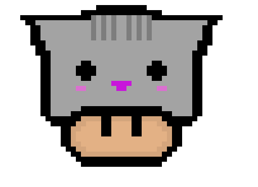 [9664c4] Mushroom with a cat hat