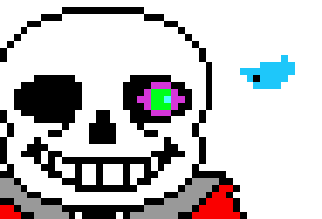 [7ce906] Are you stupid or something? I'm not a human eye,  or any regular eye. -HorrorTale Sans