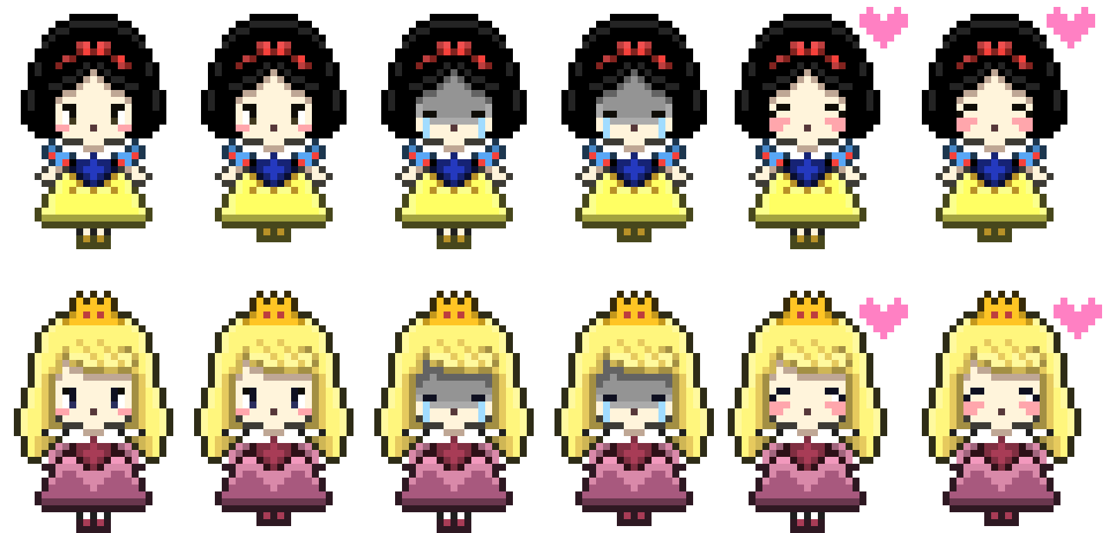 [3e16b2] princesas sprite