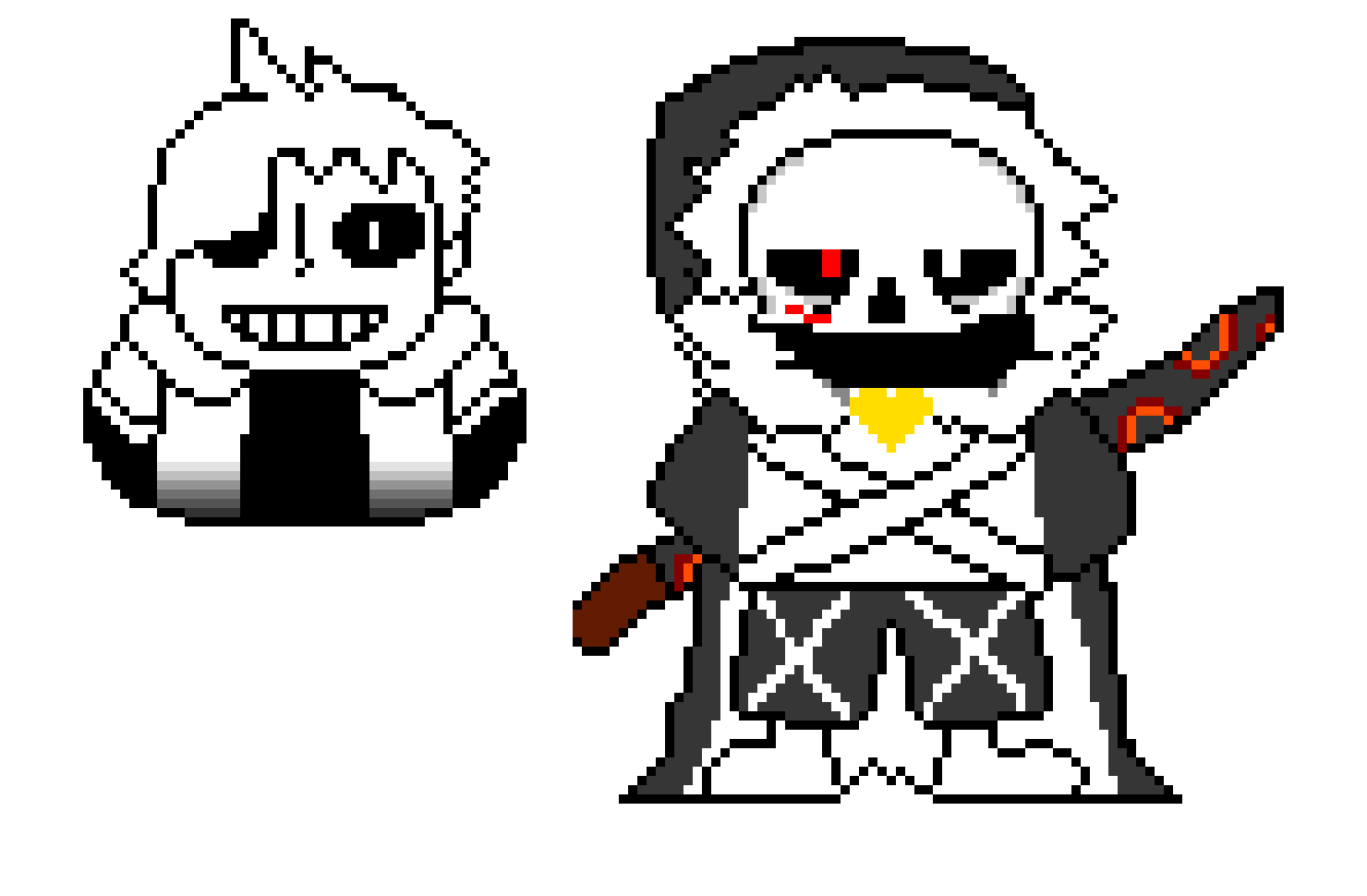 [9664c4] cross sans and cross chara
