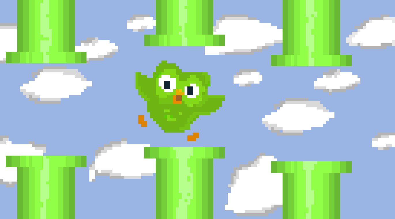 [c47f14] flappy bird duolingo
