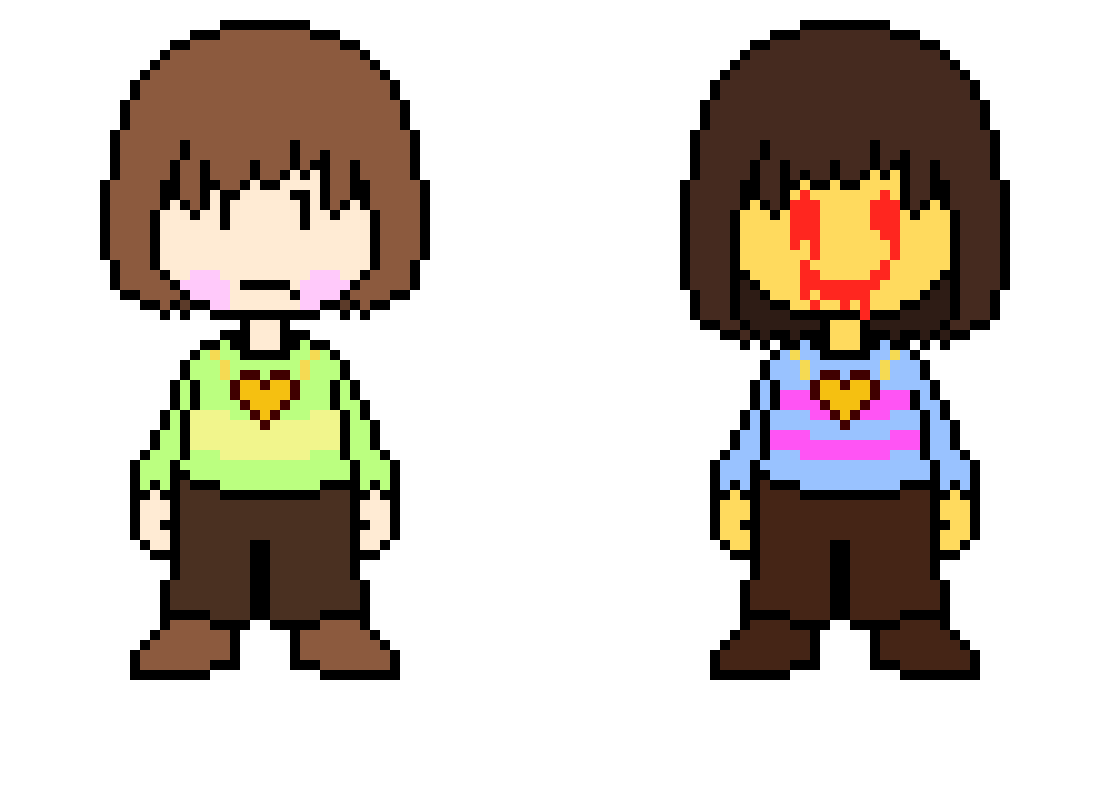 [fdea83] Undertale Chara and Frisk