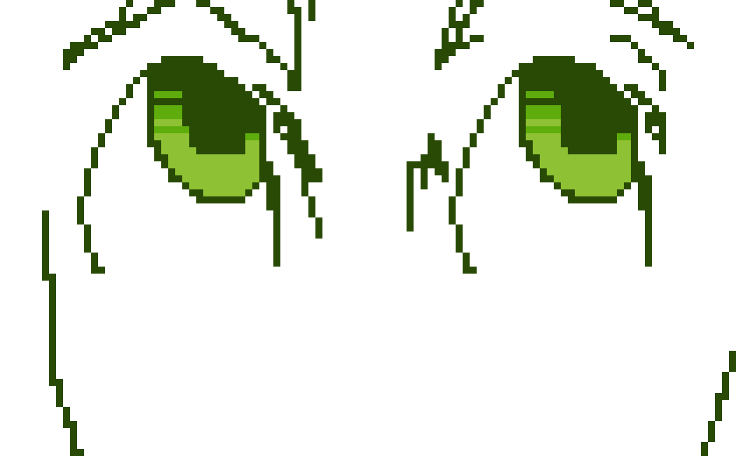 [4d5d03] If we we're going off of purely small pixel art, I would have a little trouble "But would you lose?" Nah, i'd win.