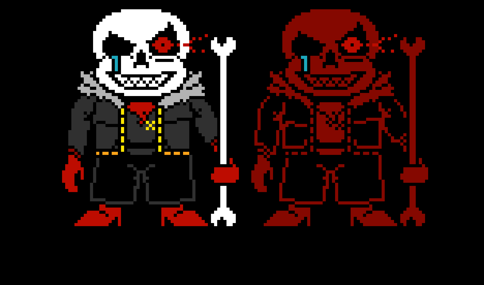 [54e612] Fellswap Mistrust Sans Sprite: Phase one.