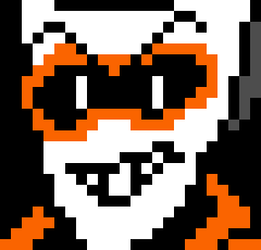 [95be89] [[Yet, if the eyebrows are allowed to bleed, over the orange mask, then the damn eyes can as well...]]