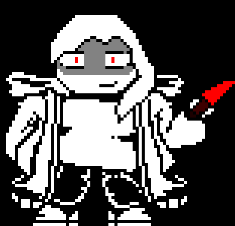 [7a0a81] *She dodges again.* You're gonna have to try a little harder than that. *she slashes, making an energy wave. followed by knives all around and a slash to the outline's back.*