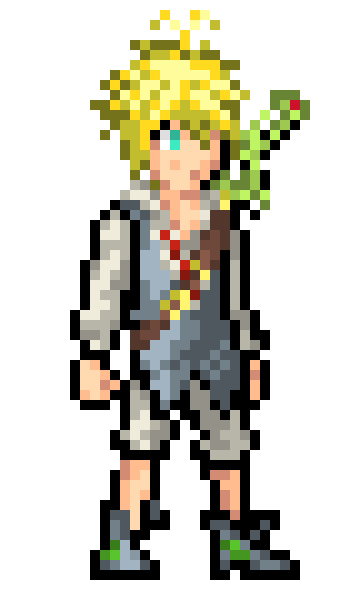[b618ac] (gives a cup of water to ez)-Meliodas