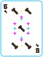 [a949bf] 5 of Wands Contrast