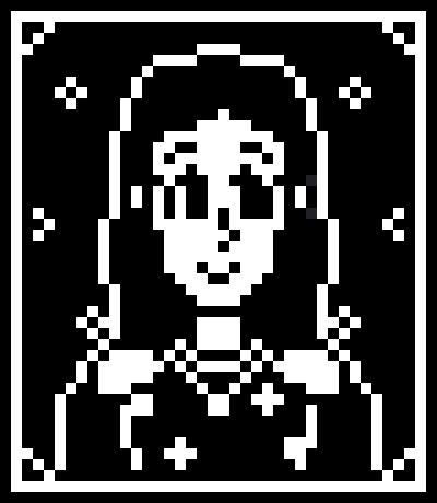 [8b2eb0] Akari Pixel Portrait(Black & White)
