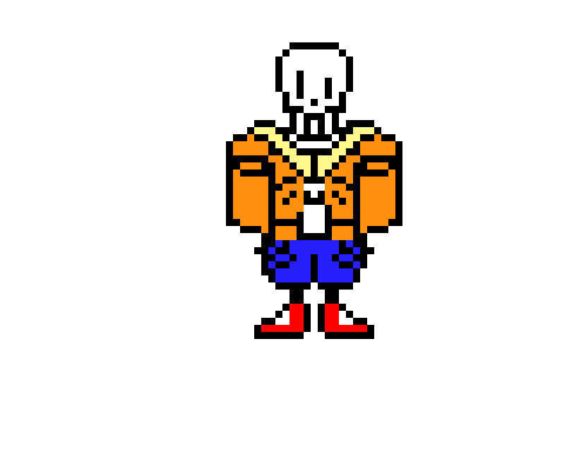 [27c1aa] UnderTale - Papyrus (Overworld Sprite) (KamuiSenketsu)