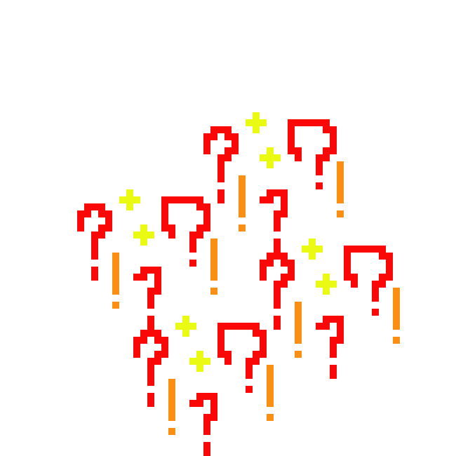 [1fa457] Stars with question marks and happy
