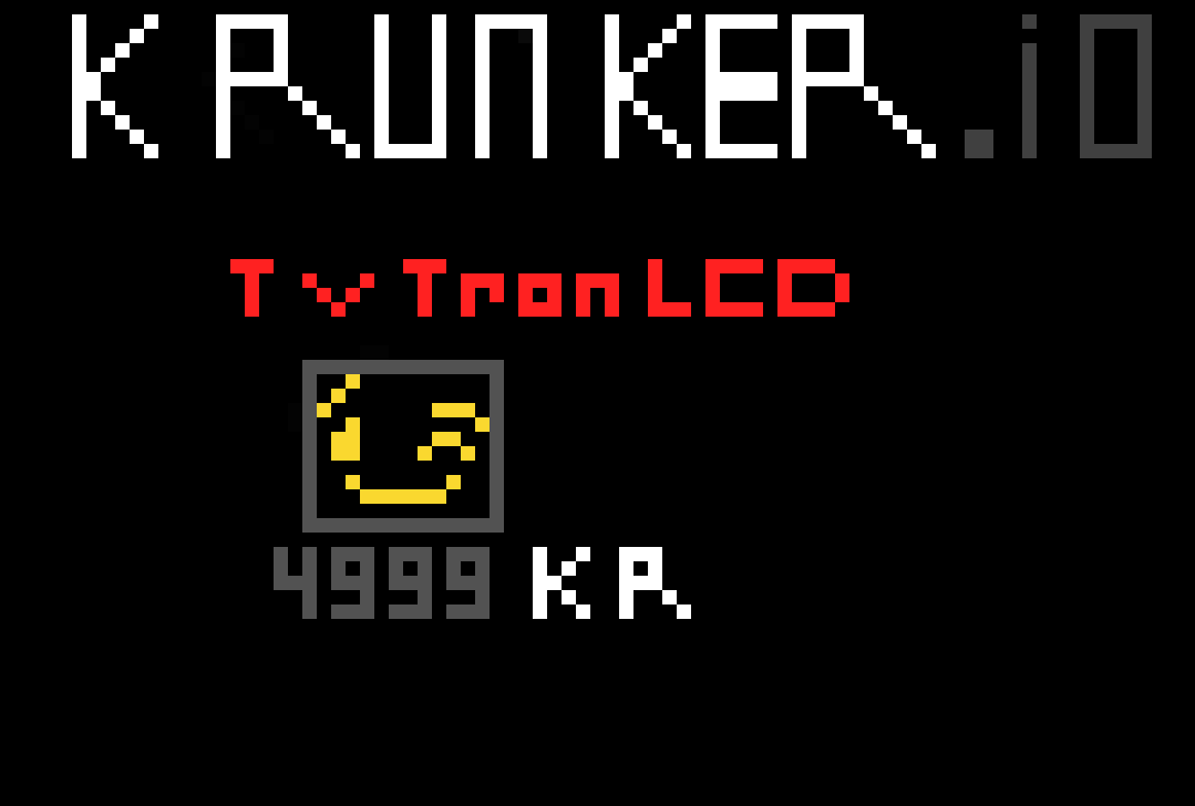 [58041b] Krunker relic hat TV Tron LCD