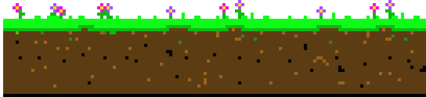 [1e92cb] Pixel Ground Grass