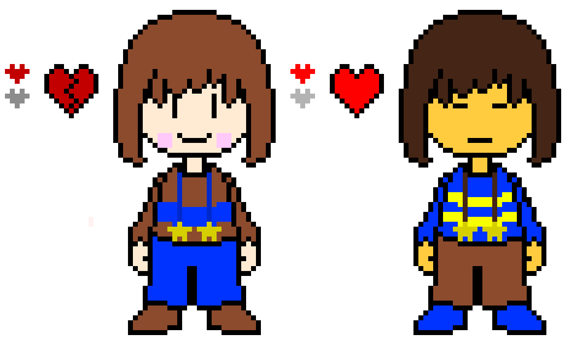 [9664c4] Outertale Chara and Frisk