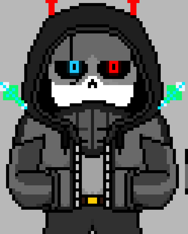 [03ae0a] Undertale:Corrupted Underground(Sans) - -Bones line around him- Ready?... Well good... -Gaster, blasters suddenly blast you-