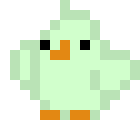 [cee4c2] green chick wings down